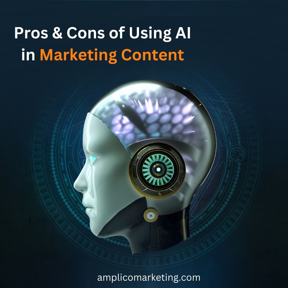Pros and cons of using ai in marketing content.